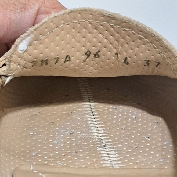 Geox Respira Phython Print Drive Moccasin Loafer Faux Leather Size 37 Biege/Mult - Picture 8 of 16